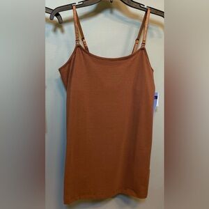 NWT Brown Motherhood Maternity Clip Down Nursing Cami Size Small